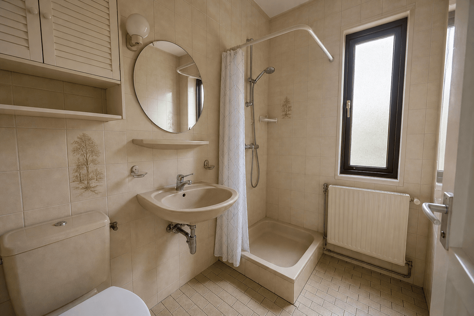 Oude situatie Badkamer
